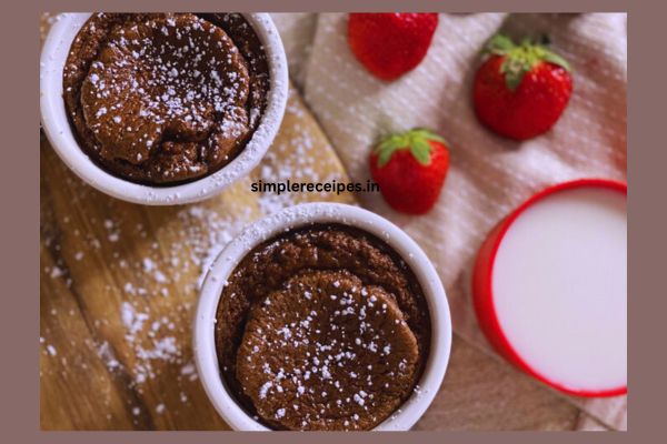 Valentine’s Day Chocolate Strawberry Lava Cups